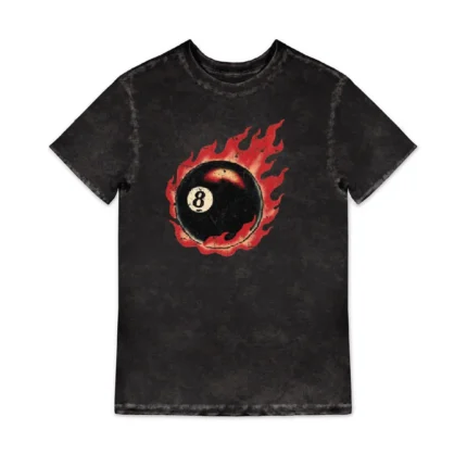 Flaming 8 Ball T Shirt